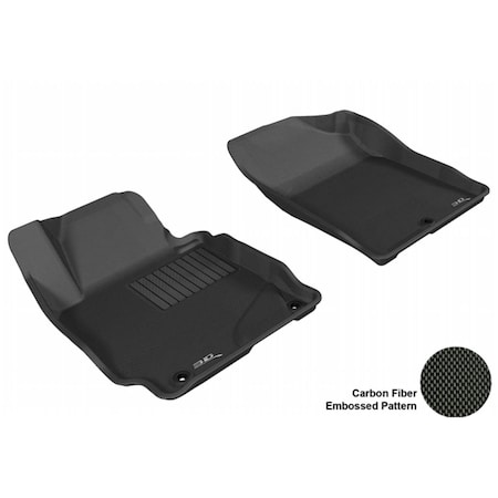 3D Maxpider HYUNDAI ELANTRA SEDAN 2011-2013/ ELANTRA COUPE 2013 KAGU BLACK R1 Floor Mat L1HY02111509